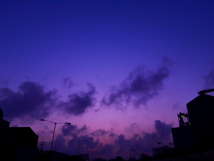 Photo purple color